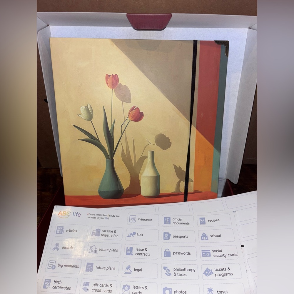 Red Life Binder
